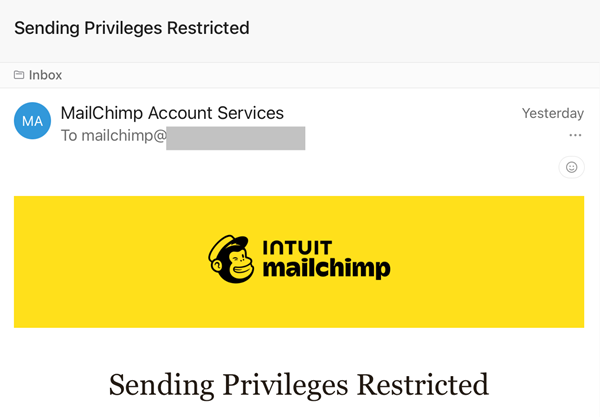 A Sneaky Phish Just Grabbed my Mailchimp Mailing List